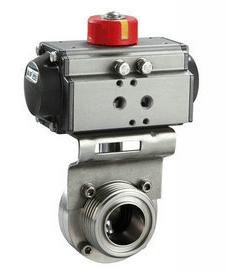 氣動衛(wèi)生*外螺紋蝶閥